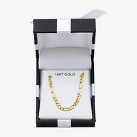 10K Yellow Gold 2.9mm 18" Hollow Figaro Chain