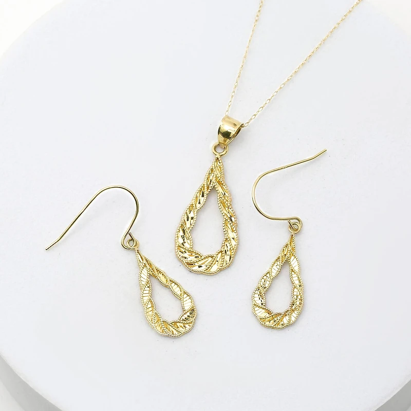 Womens 14K Gold Pear 2-pc. Jewelry Set