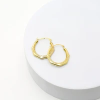 Womens 10K Gold 22.5mm Round Hoop Earrings