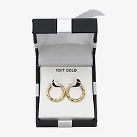 Womens 14K Gold 18mm Hoop Earrings