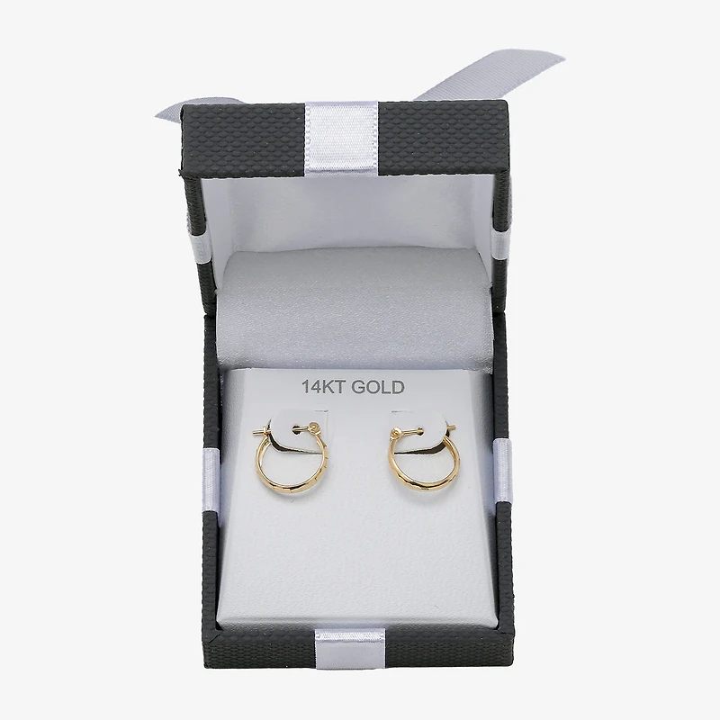 14K Gold Small Hoop Earrings
