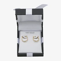 14K Gold Small Hoop Earrings 
