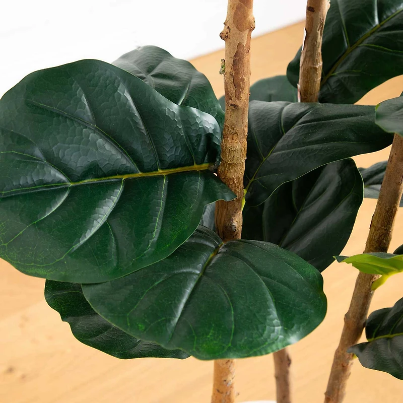 Nearly Natural 5ft. Green Fiddle Leaf Indoor Artificial Tree