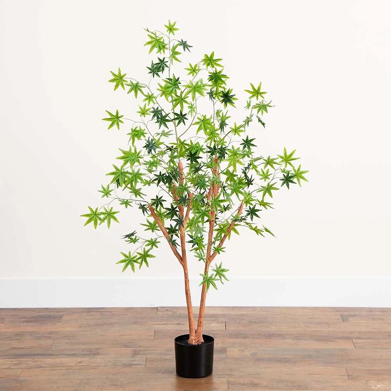 Nearly Natural 4ft. Green Maple Indoor Artificial Tree