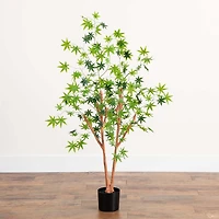 Nearly Natural 4ft. Green Maple Indoor Artificial Tree