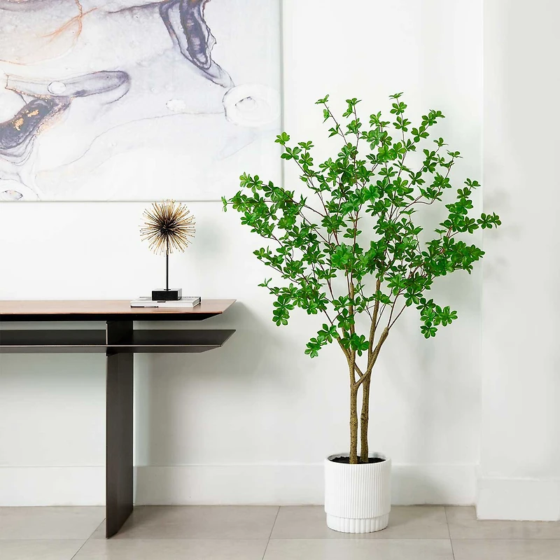 Nearly Natural 5ft. Green Enkianthus Indoor Artificial Tree