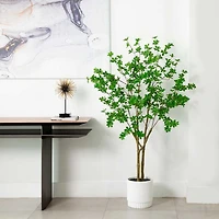 Nearly Natural 5ft. Green Enkianthus Indoor Artificial Tree
