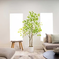 Nearly Natural 6ft. Green Maple Indoor Artificial Tree