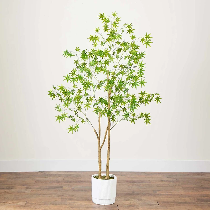 Nearly Natural 6ft. Green Maple Indoor Artificial Tree