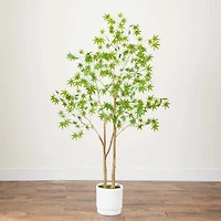 Nearly Natural 6ft. Green Maple Indoor Artificial Tree