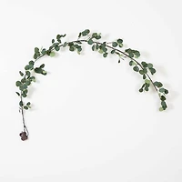 Nearly Natural 6.5ft. Green Lighted Eucalyptus Indoor Garland