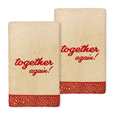 Linum Home Textiles Xmas Together Again 2-pc. Hand Towel