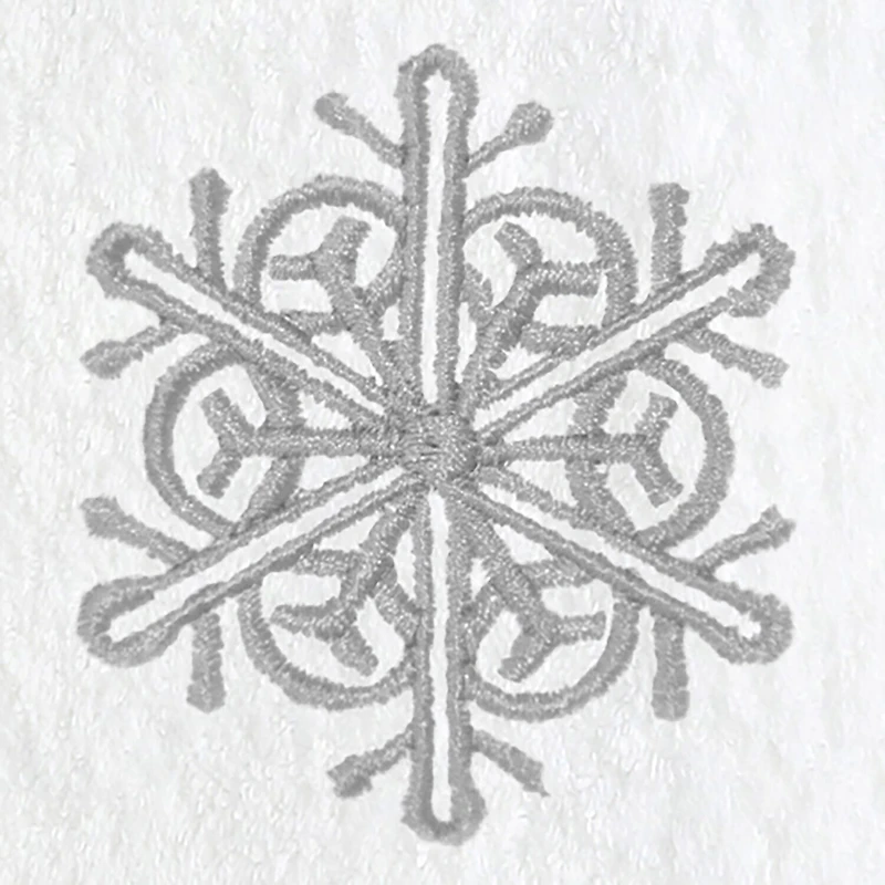 Linum Home Textiles Grey Snow Flake 2-pc. Hand Towel