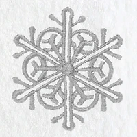 Linum Home Textiles Grey Snow Flake 2-pc. Hand Towel