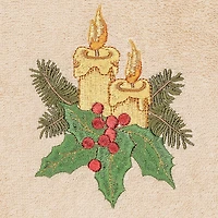 Linum Home Textiles Christmas Candles 2-pc. Hand Towel