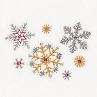 Linum Home Textiles Christmas Snowfall 2-pc. Hand Towel