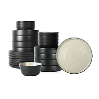 Stone + Lain Elica 24-pc. Stoneware Dinnerware Set