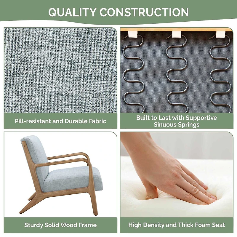 INK+IVY Novak Mid Century Modern Armchair