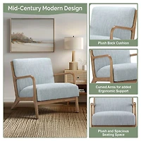 INK+IVY Novak Mid Century Modern Armchair