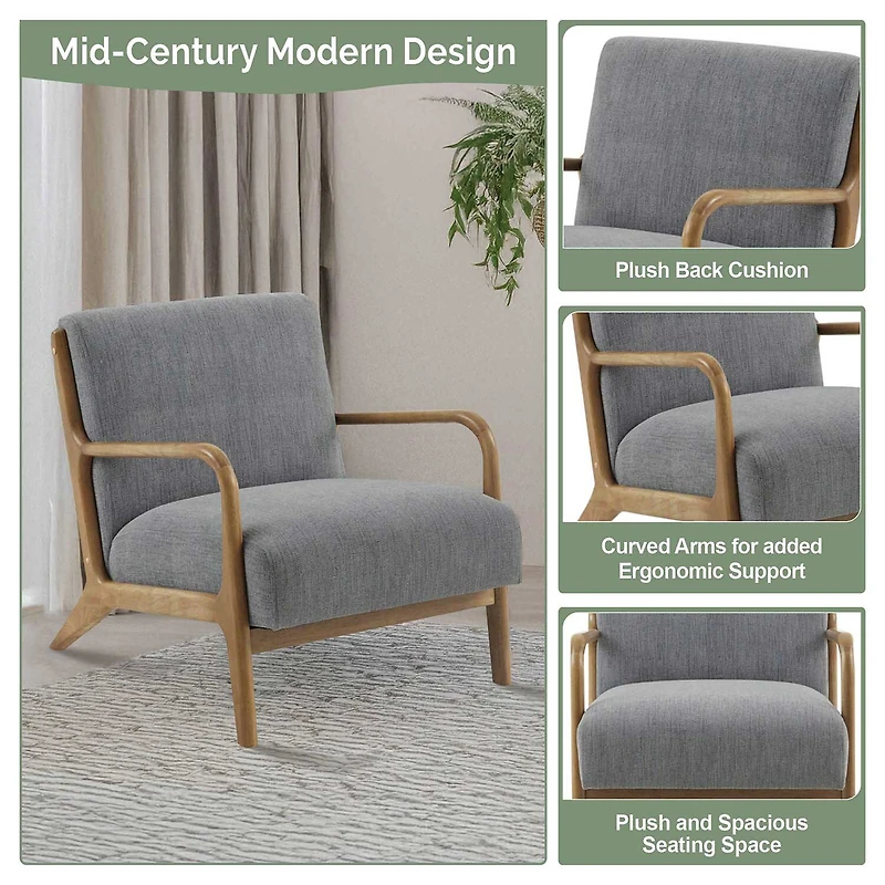 INK+IVY Novak Mid Century Modern Lounge Chair