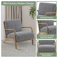 INK+IVY Novak Mid Century Modern Lounge Chair