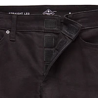 St. John's Bay Womens Mid Rise Adaptive Easy-on + Easy-off Straight Leg Jean