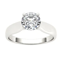 Womens / CT. Natural White Diamond 14K Gold Round Solitaire Engagement Ring