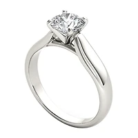 Womens / CT. Natural White Diamond 14K Gold Round Solitaire Engagement Ring