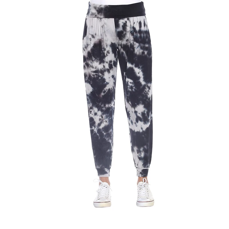 White Mark Womens Mid Rise Wide Leg Palazzo Pant