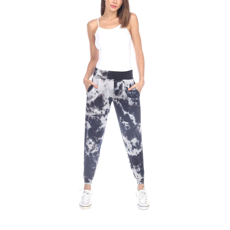 White Mark Womens Mid Rise Wide Leg Palazzo Pant