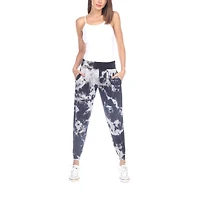 White Mark Womens Mid Rise Wide Leg Palazzo Pant