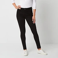St. John's Bay Womens Mid Rise Secretly Slender Skinny Fit Jean