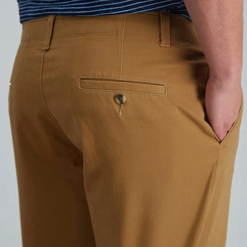 Haggar Life Khaki Comfort Chino Mens Waistband Straight Fit Flat Front Pant