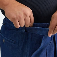 Haggar Stretch Denim Mens Classic Fit Big and Tall Pleated Pant