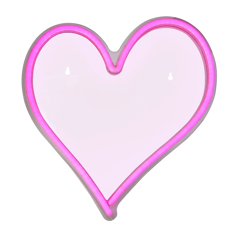 Northlight 13.5in Pink Heart Led Neon Style Valentine'S Day Wall Sign