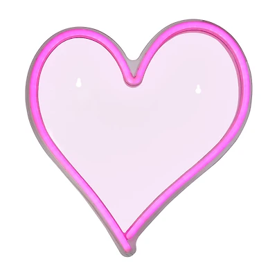 Northlight 13.5in Pink Heart Led Neon Style Valentine'S Day Wall Sign