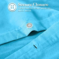 SUPERIOR® Solid Cotton Heavyweight Warm Reversible Duvet Cover