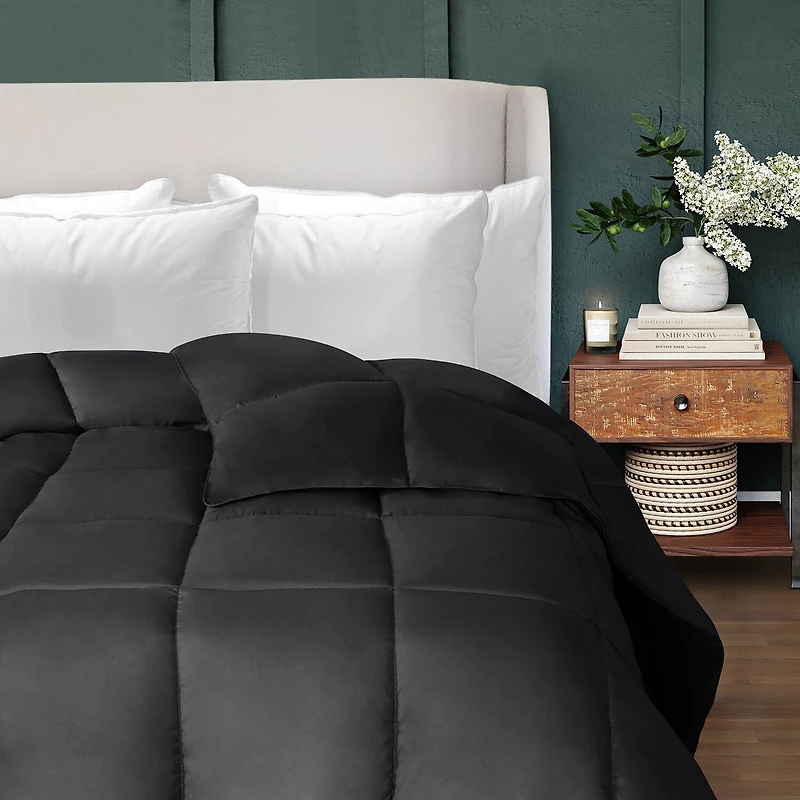 SUPERIOR® Solid All Season Plush Microfiber Down Alternative Hypoallergenic Comforter