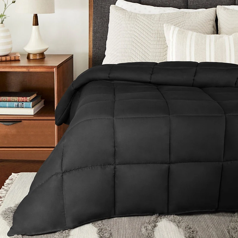 SUPERIOR® Solid All Season Plush Microfiber Down Alternative Hypoallergenic Comforter