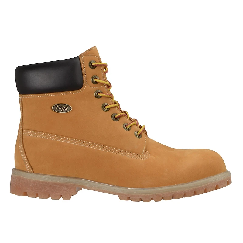 Lugz Mens Convoy Wr Water Resistant Flat Heel Work Boots