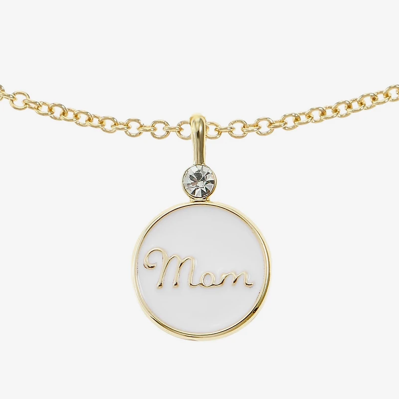 Liz Claiborne Mom Pendant Necklace And Stud Earring Womens 2-pc. Jewelry Set