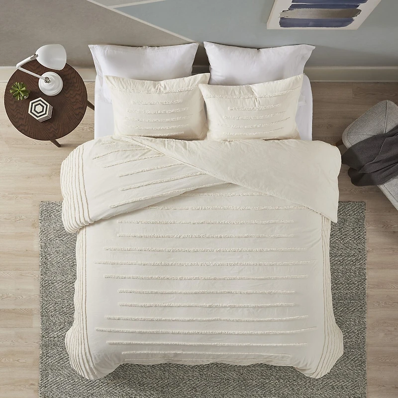 Intelligent Design Camden 3 Piece Cotton Chenille Comforter Set