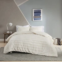 Intelligent Design Camden 3 Piece Cotton Chenille Duvet Cover Set