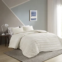 Intelligent Design Camden 3 Piece Cotton Chenille Duvet Cover Set