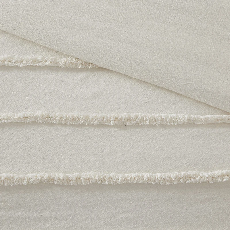 Intelligent Design Camden 3 Piece Cotton Chenille Duvet Cover Set