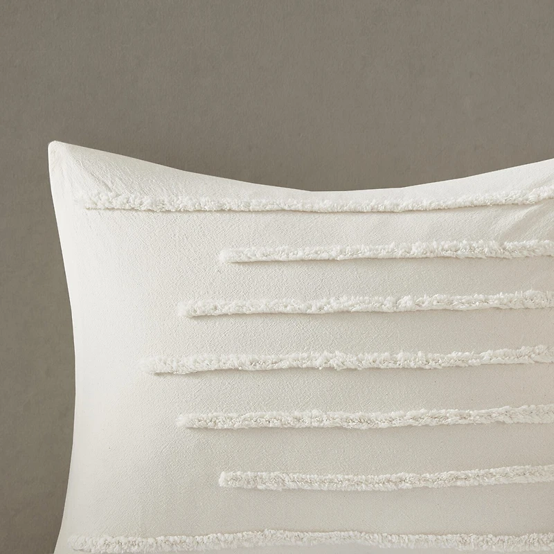 Intelligent Design Camden 3 Piece Cotton Chenille Duvet Cover Set