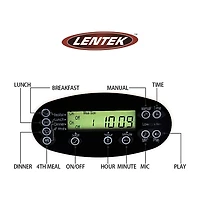 Lentek Programmable Five Meal Pet Dish with Voice Message