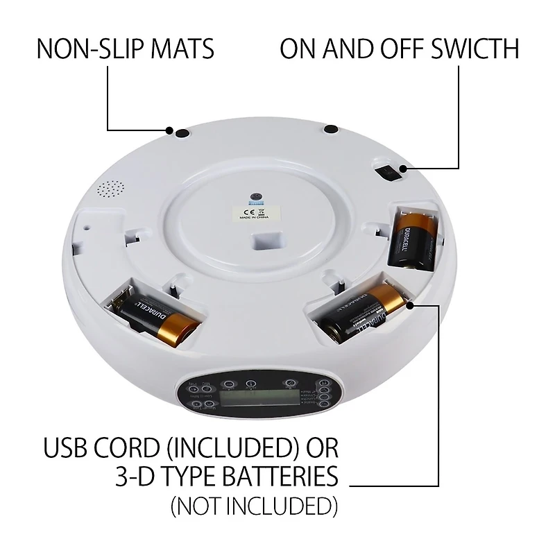 Lentek Programmable Five Meal Pet Dish with Voice Message