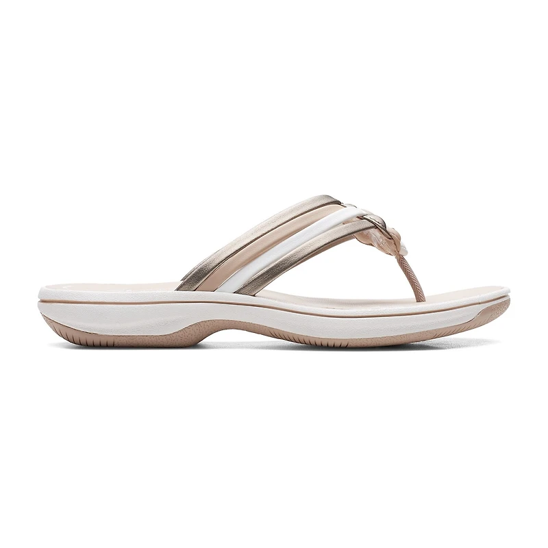 Clarks Cloudsteppers Womens Breeze Coral Flip-Flops