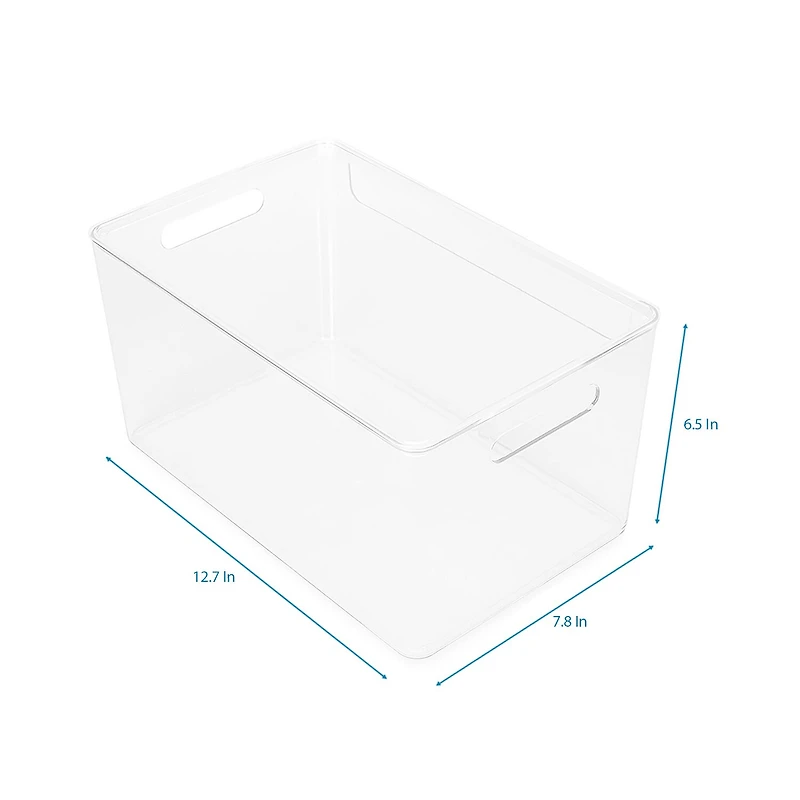 Home Expressions Medium Acrylic Stroage Bin with Lid